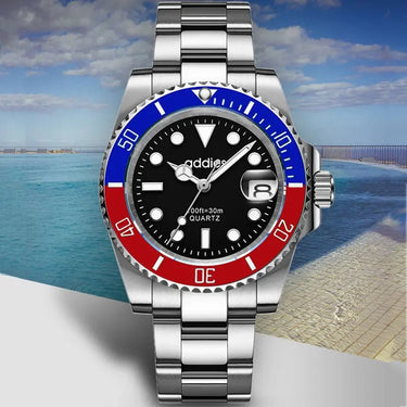 TitanX Elite Men's Quartz Sport Watch – Luxury 30M Waterproof Stainless Steel Dive Timepiece | Relógio Masculino - Shark & Sapphire